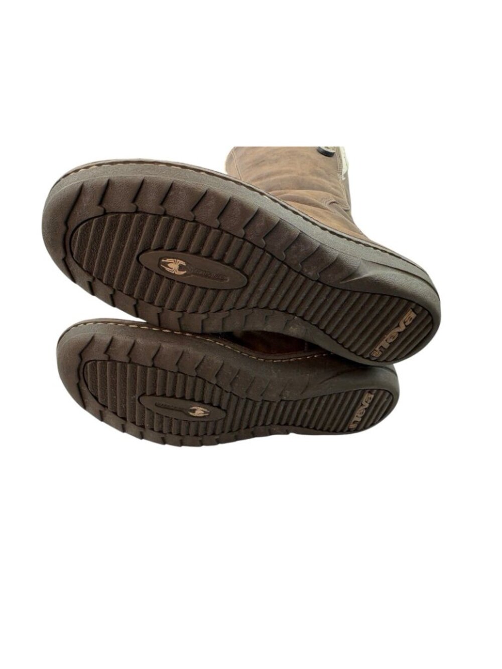 -Teva Tonalea Waterproof Leather Boot Womens Size 9 Brown Faux Fur Zip Up Winter - Picture 4 of 16